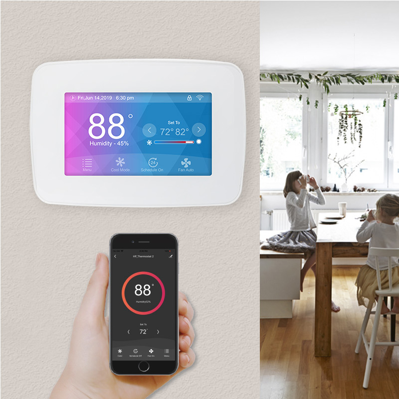US Touch Screen Smart Programmable Thermostat