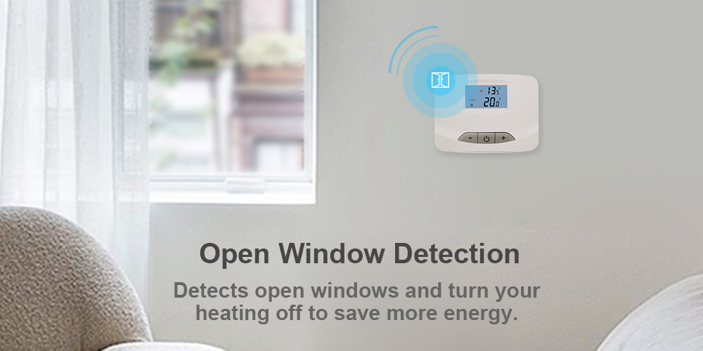 Open window detection thermostat