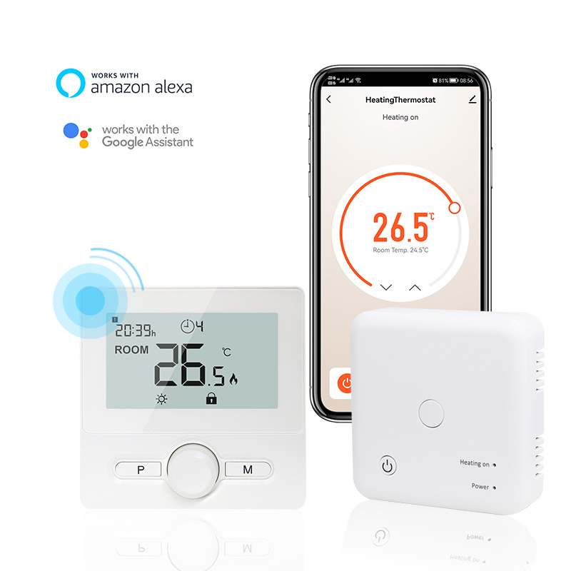 intelligent programmable boiler heating thermostat