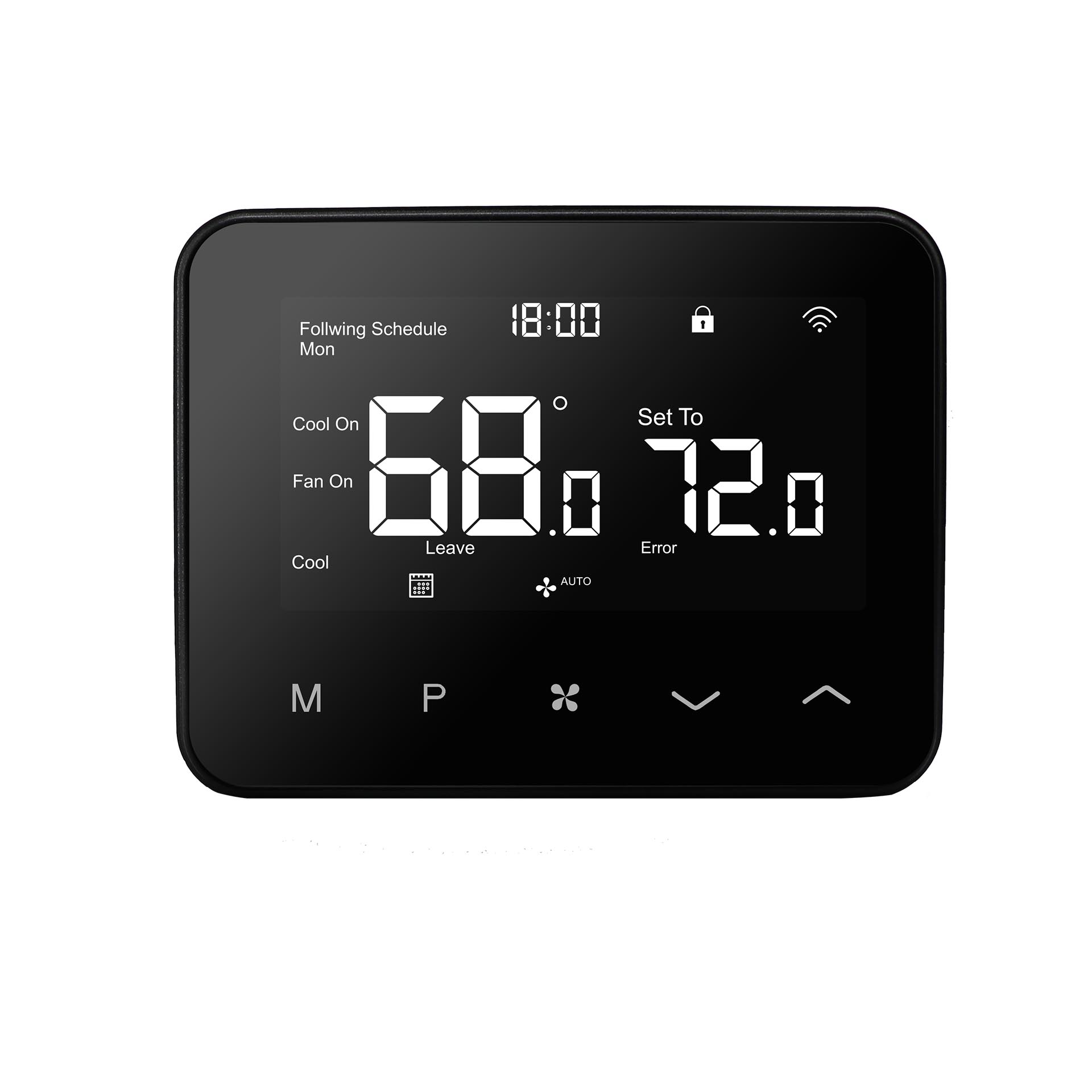 Digital WiFi PTAC Thermostat for Heat Pump Heat and Cool Control