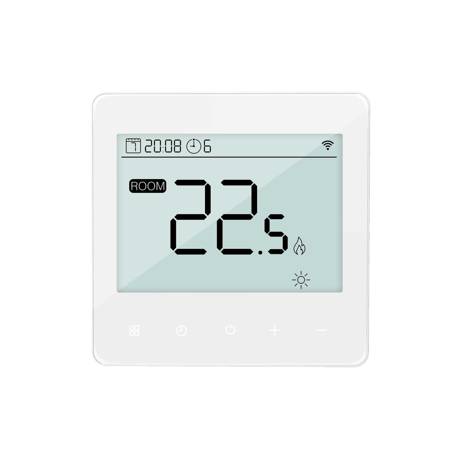RS485 Modbus Smart Thermostat for fan coil, valve, heat pump or gas boiler control