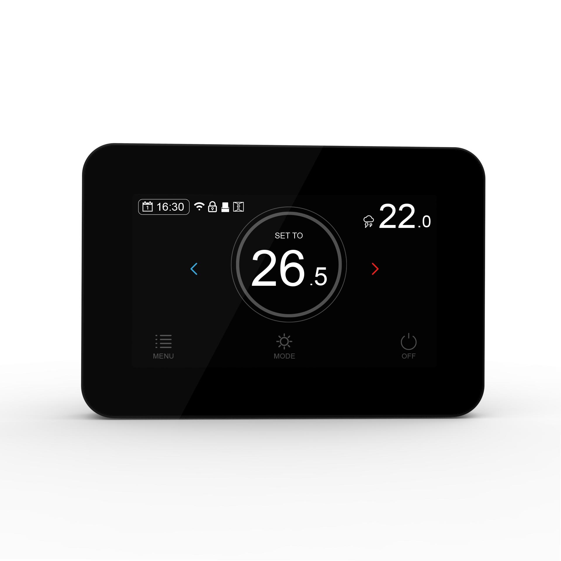 4.3 inch Color Touch Screen Heating and Cooling Thermostat