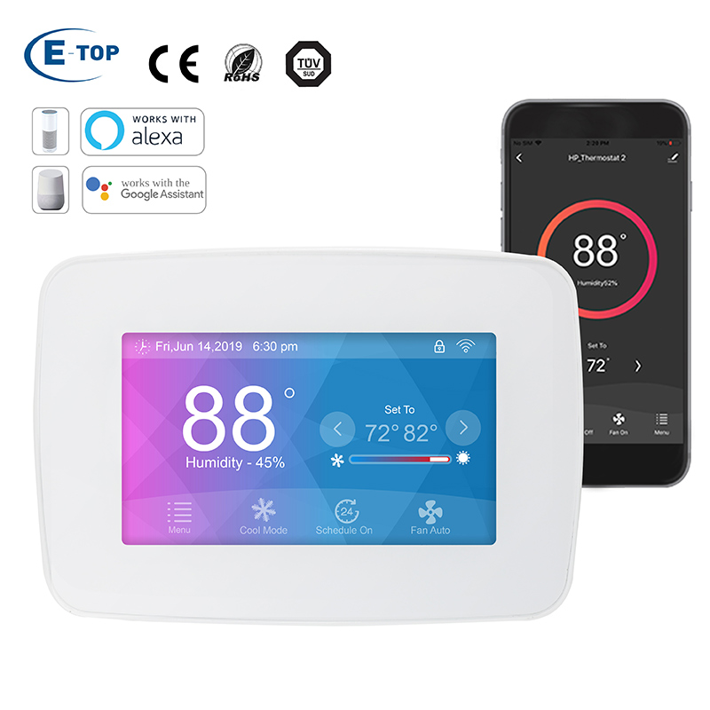 "Efficient Room Climate Control: Tuya-Compatible Digital Smart Thermostat for Heat Pump Optimization
