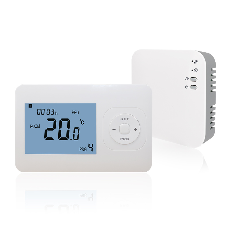 CE Certificated Large LCD Screen Wireless WiFi Room Thermostat for Boiler Heating System