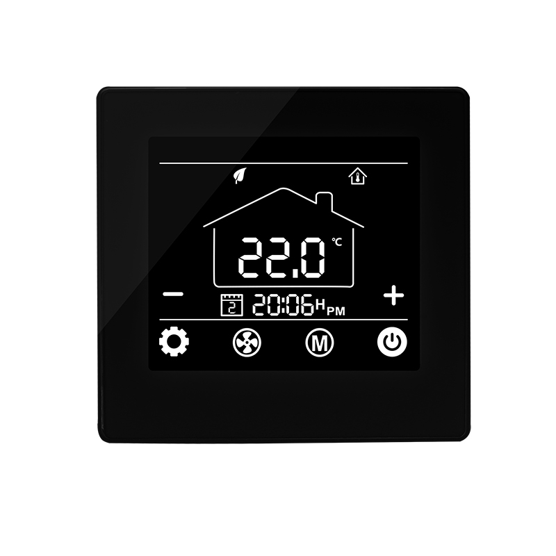 Weekly Programmable Room Thermostat for Air-source Heat Pump System Floor Heating and Fan Coil Unit Two in One