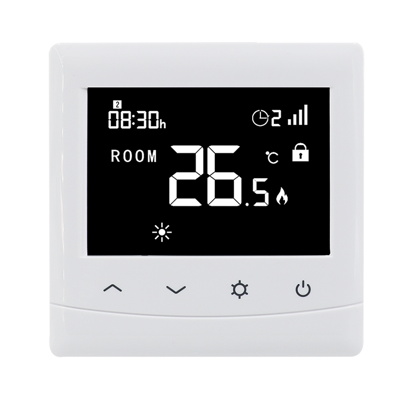 Negative LCD Display Touch Button Tuya WiFi Room Thermostat for 16A Electric Floor Heating System
