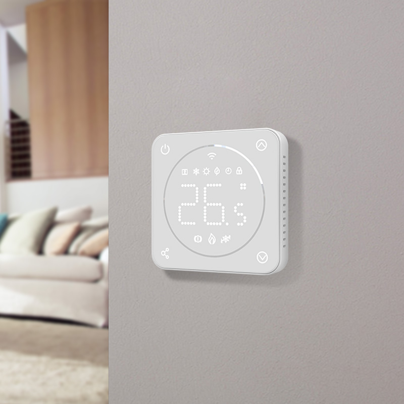 Touch LED Tuya Zigbee 3.0 Thermostat for Gas Boiler and 3A Water Floor Heating Control