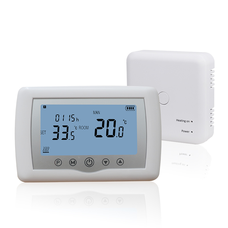 European CE Certificated Large LCD Screen Touch Button Opentherm Protocol Boiler WiFi Wireless Thermostat for Heating and Life Water