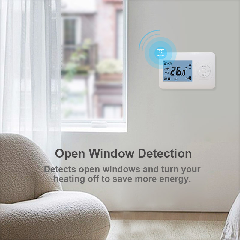 Battery Programmable Wired Boiler Heating Thermostat