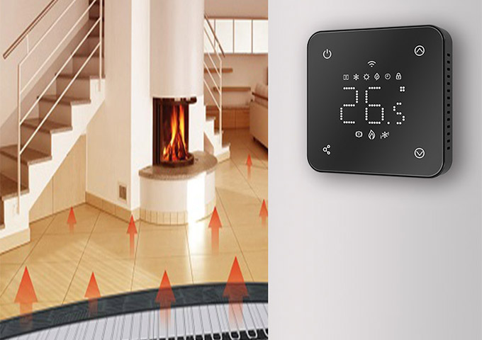 The relationship between air conditioning and floor heating and thermostat