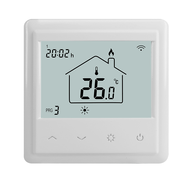 Black Display Thermostat For In House Electric Floor Heating System