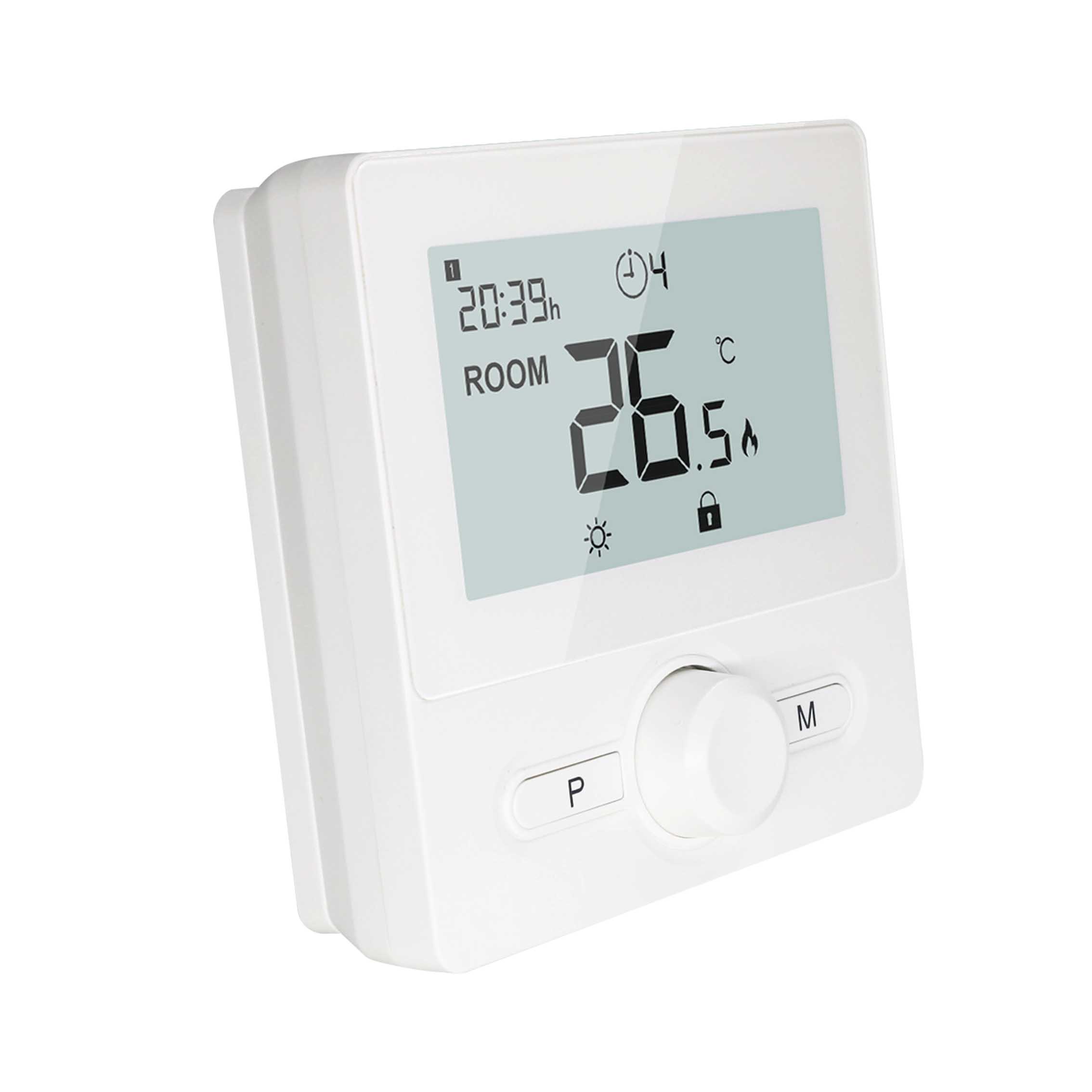 Weekly Programming Wired Room Thermostat for Gas Boiler