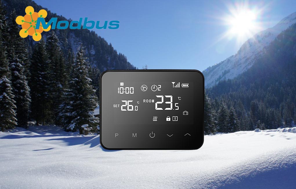 Temperature control with Modbus thermostats in the Winter