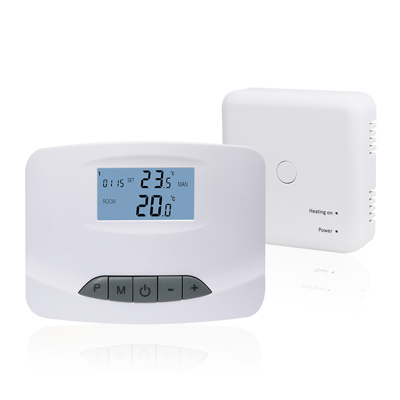 Factory Wholesale  Wireless Heating and Cooling Thermostat for Gas Boiler or Pump Control