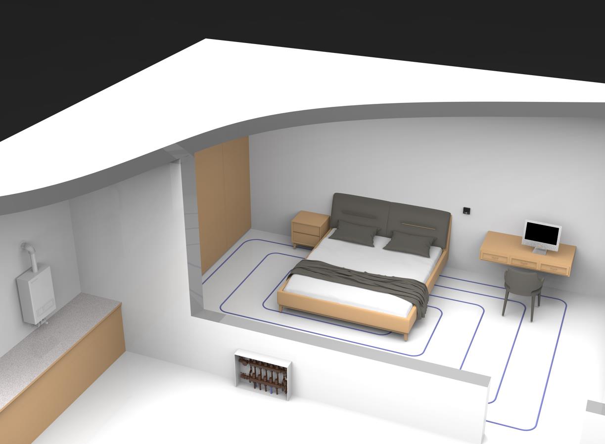 WATER UNDERFLOOR HEATING THERMOSTAT