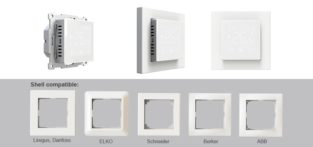 This thermostat compatible with following frames