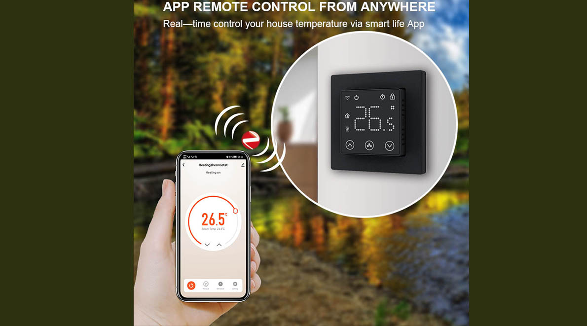 Smart led wifi thermostat