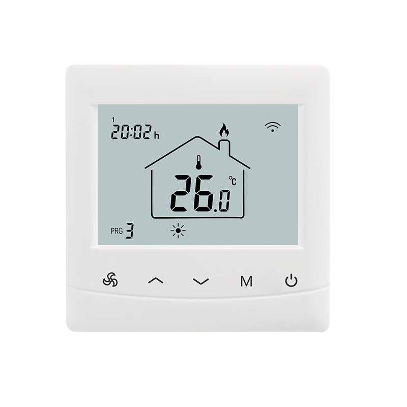 Digital 4 Pipes Fan Coil Thermostat Optional Floor Heating Availability