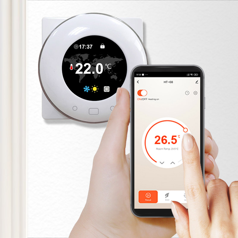 Smart phone operate thermostat
