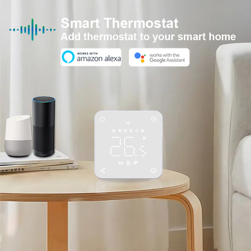 WiFi Smart Thermostat for Boiler Room Wall and Underfloor Heating