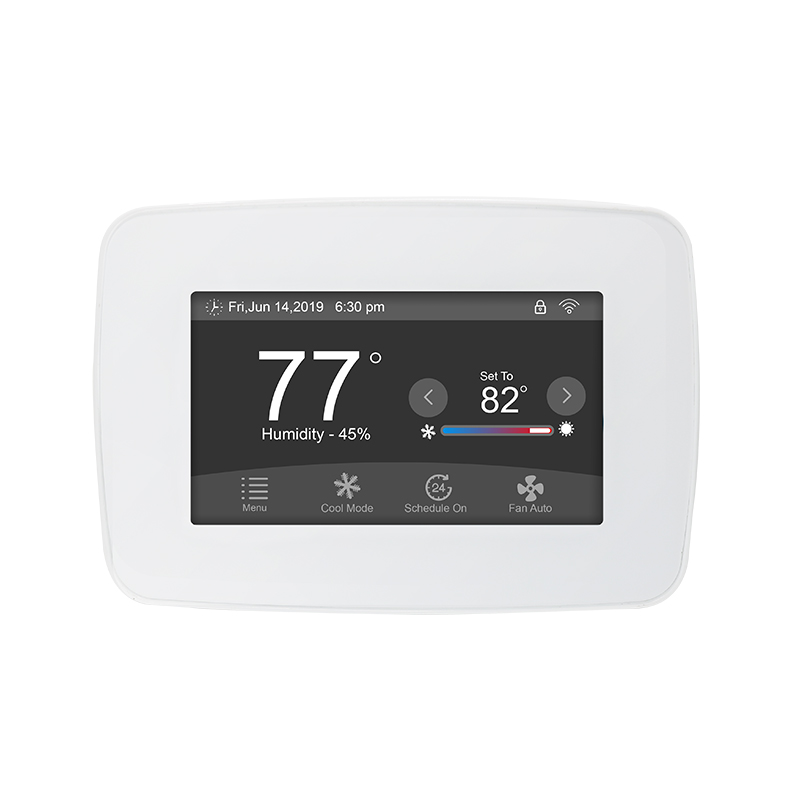 Heat Pump Thermostat with Emergency Heating, Geofence and Schedule