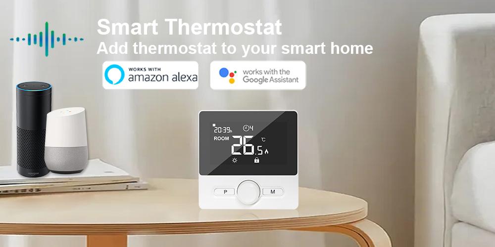 Weekly Programmable Wired Room Themrostat for Gas Boiler