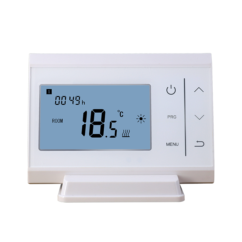 Wall-mounting or Stand-on-desk Wiress LCD Screen Programmable Boiler WiFi Wireless Thermostat