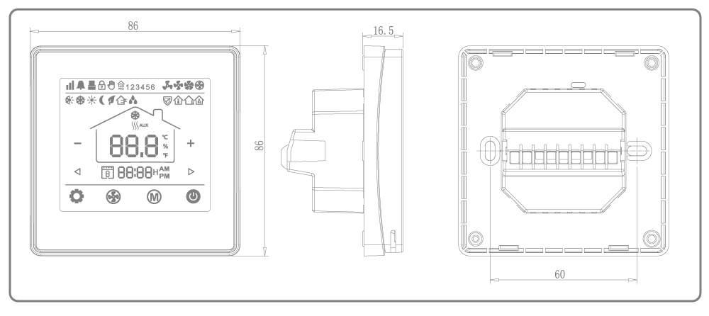 Heating/Cooling mode thermostat