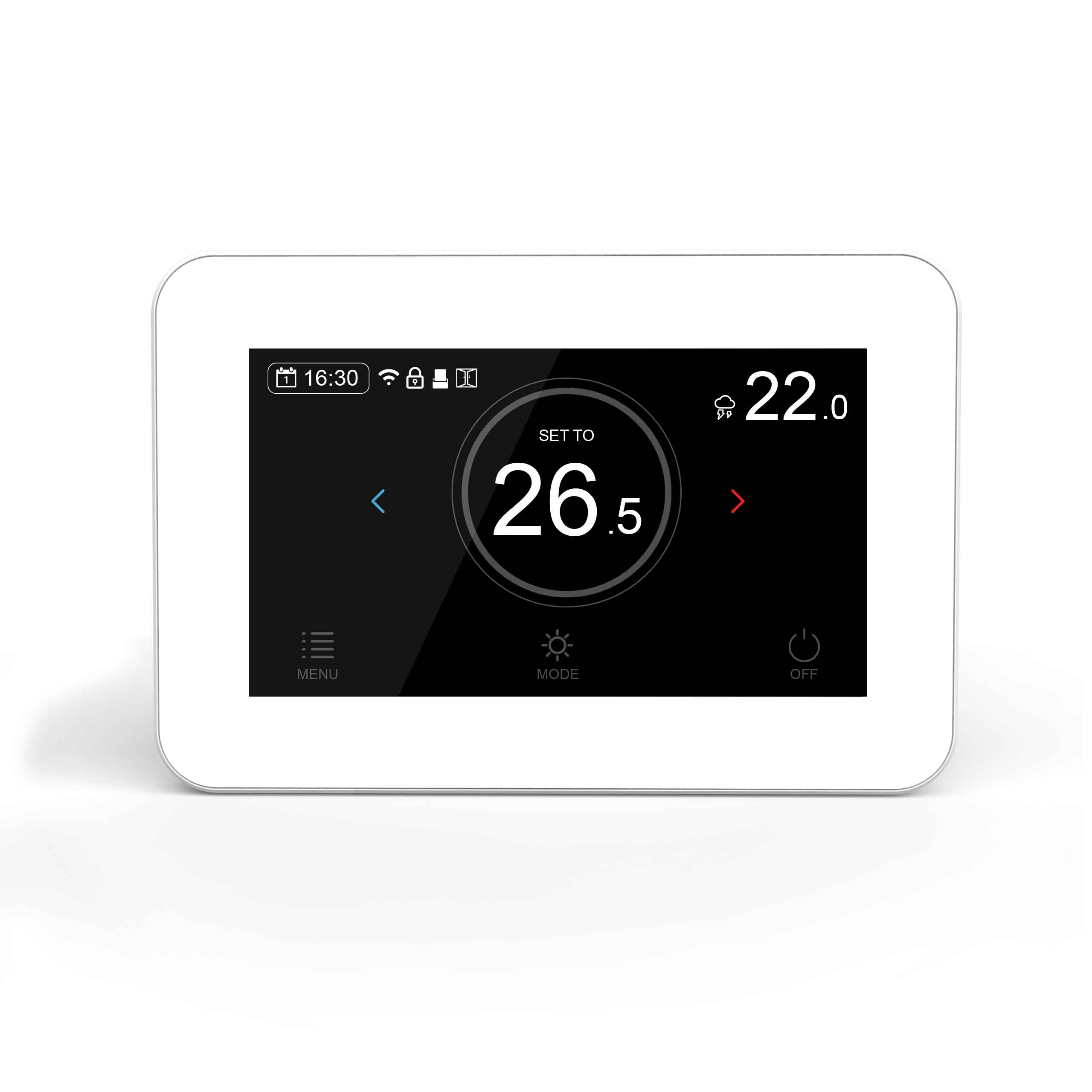 4.3 inch Color Touch Screen 3A Smart Thermostat for Water Heating system