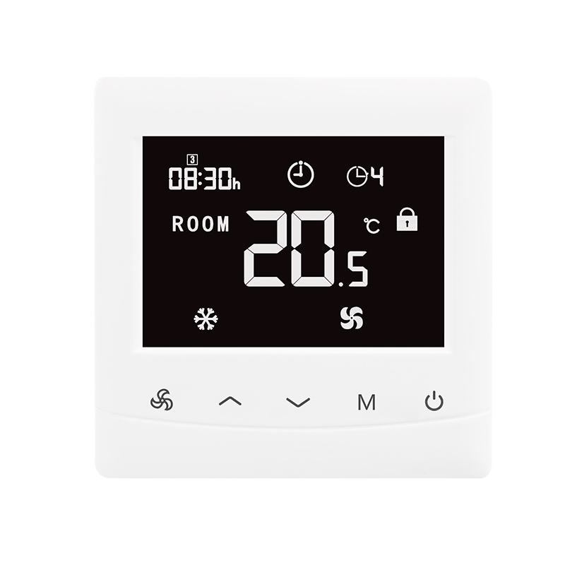 24Vac Input RS485 Modbus Protocol 0-10V Fan Speed Control Room Thermostat For FCU Cooling/Heating System