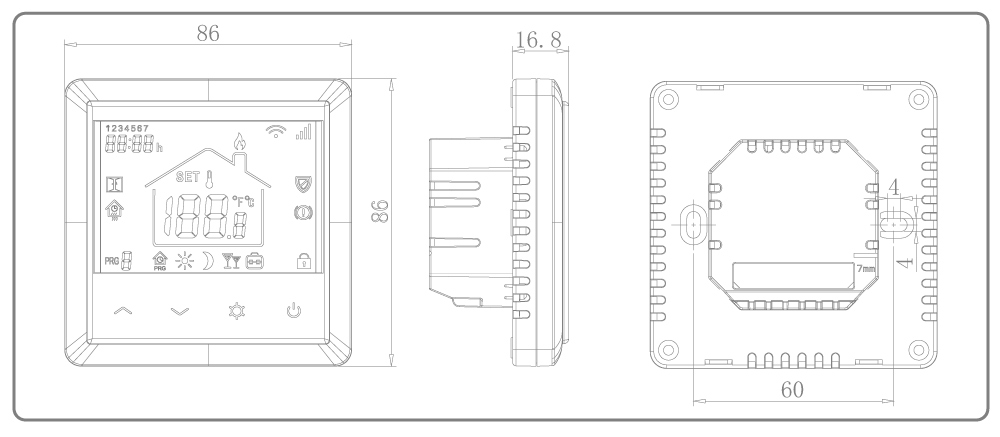 OEM thermostat Size