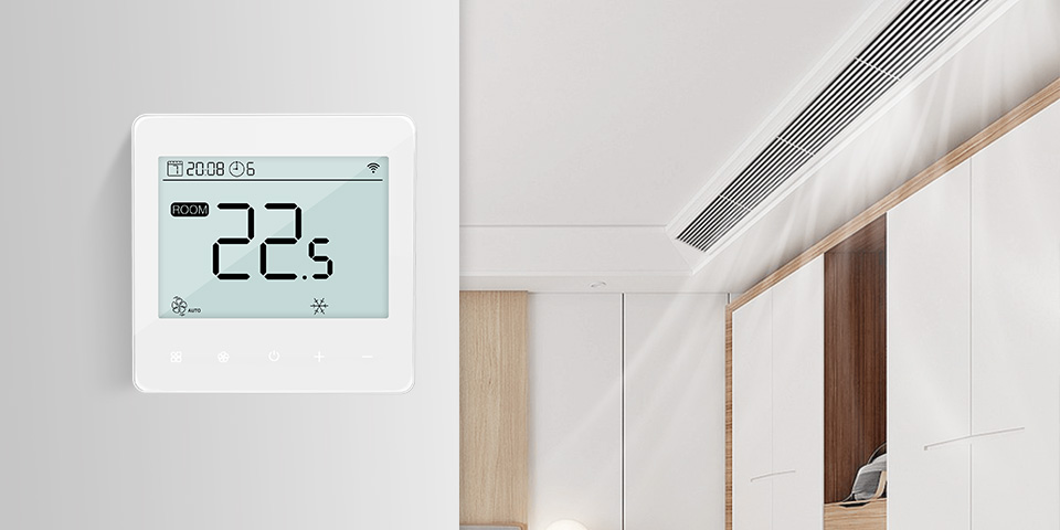 2 stage heating UFH & Fan coil thermostat 