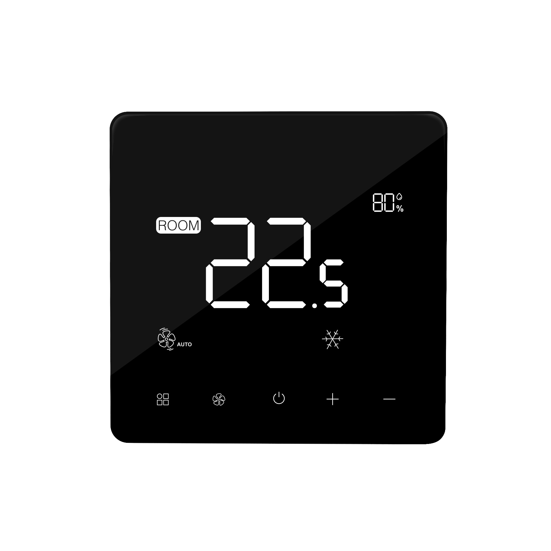 Negative glass smart fcu thermostat