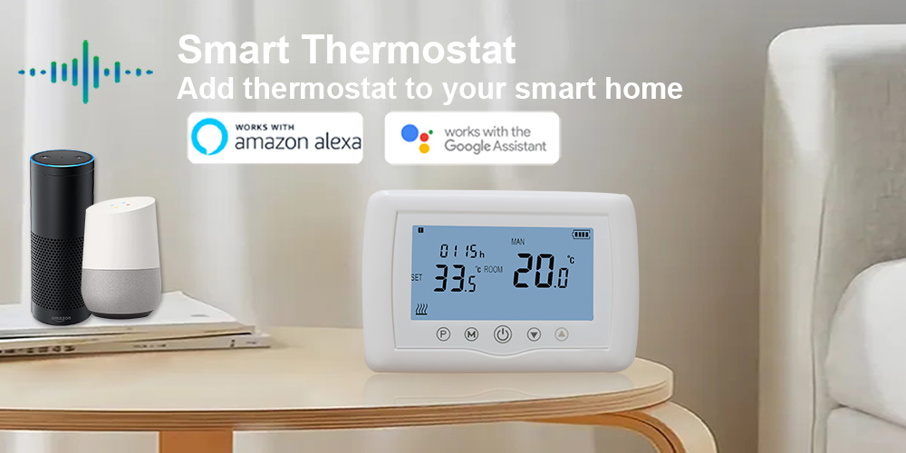 Wireless wifi heating and cooling thermostat