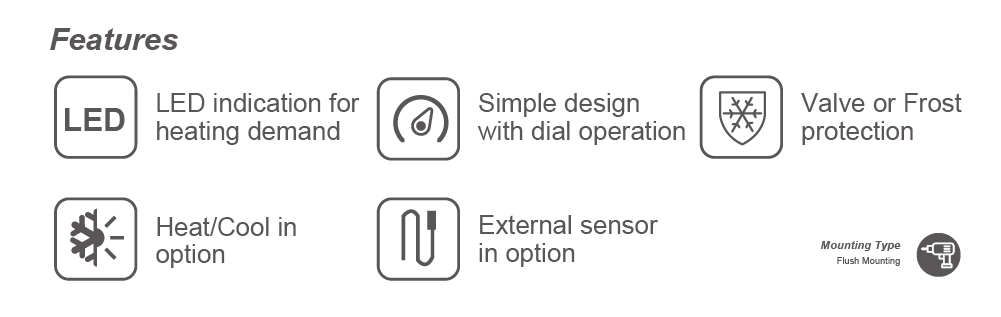 heating and cooling thermostat