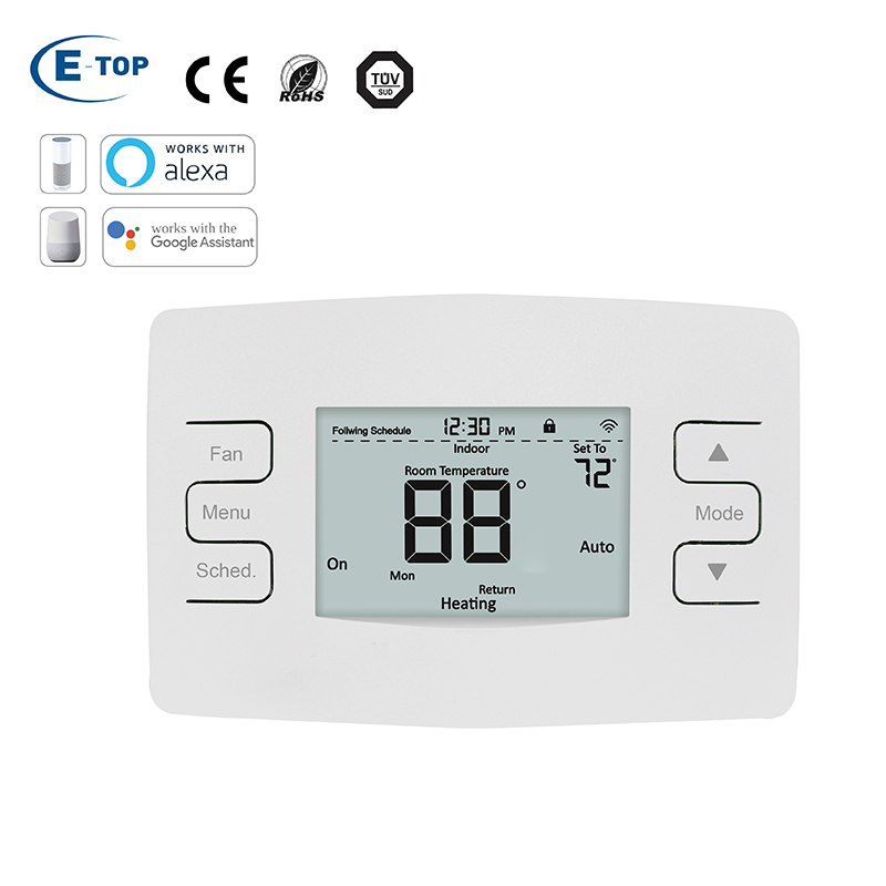 Tuya-Enabled Digital Smart Room Thermostat for Efficient Heat Pump Control