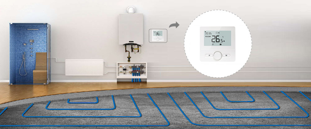 Programmable wired thermostats 