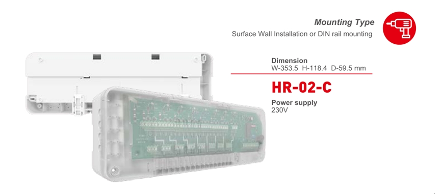 Wired 8 zones UFH regulator