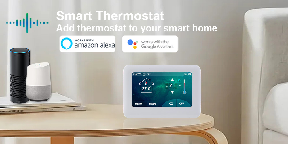 Voice control room thermostats