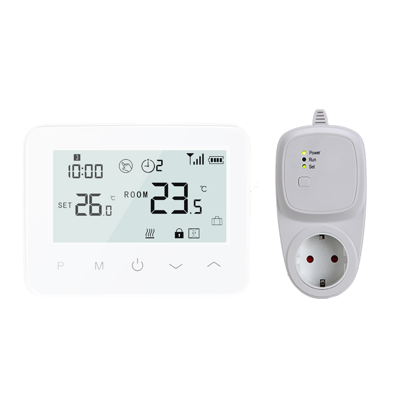 Touch Button LCD Screen RF868/433mhz Wireless OT Gas Boiler Heating Room Thermostat for Heating and Life Water