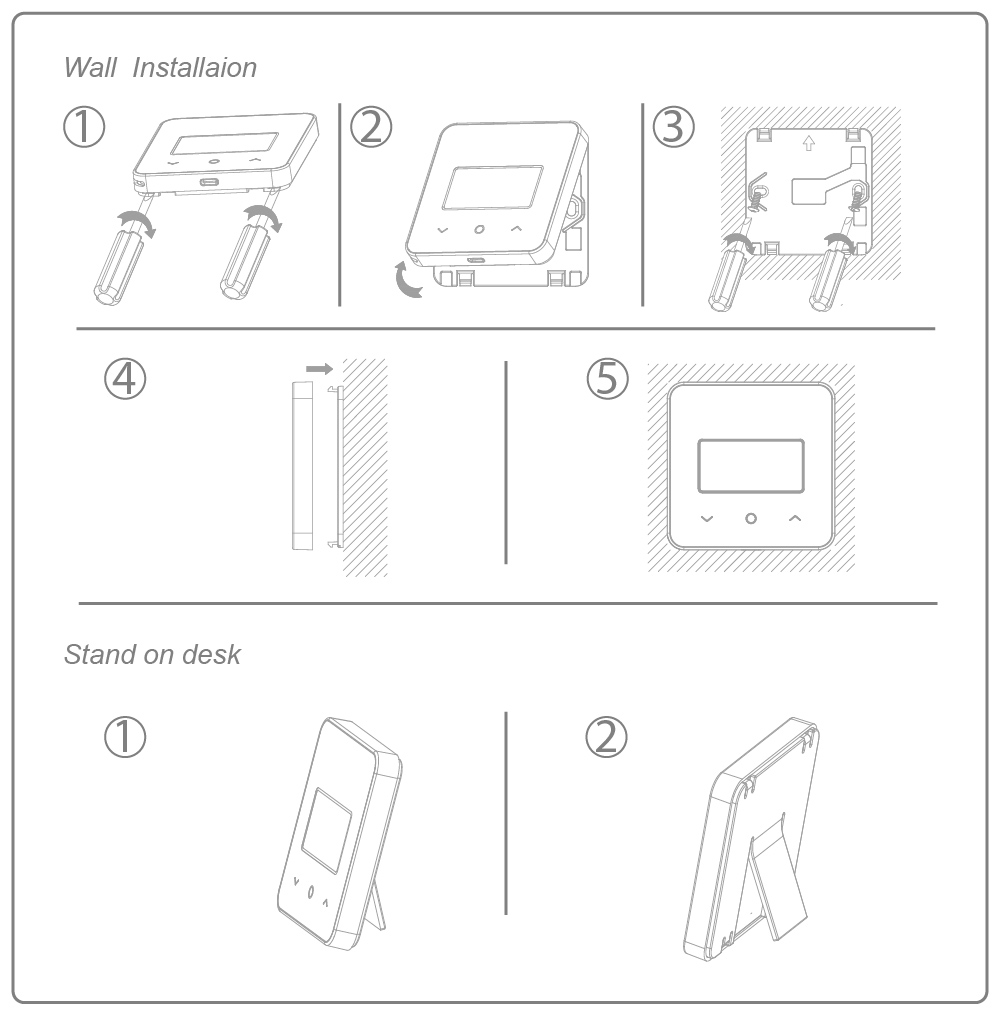 WT-75 wireless thermostat installation 