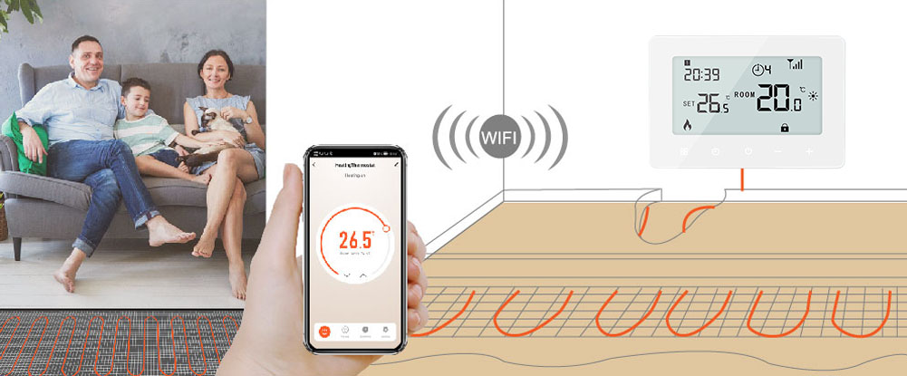 E-Top water floor smart thermostat 