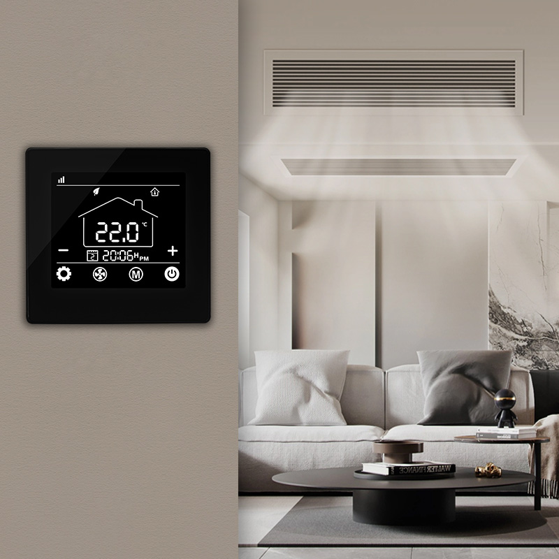 Digital Programmable Heating and Cooling FCU Thermostat