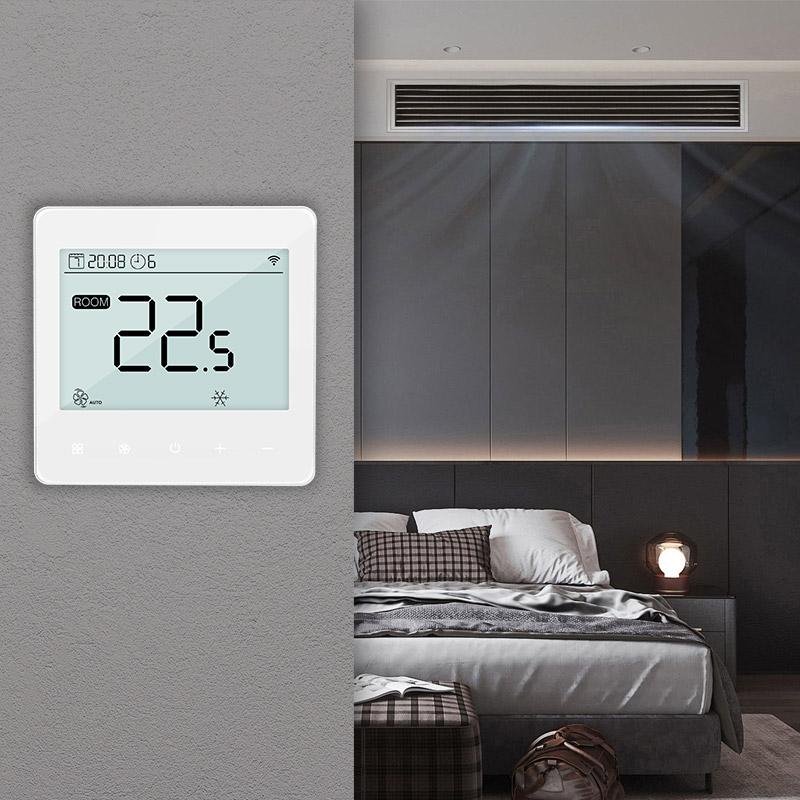 Smart Floor Heating Thermostat with Integrated 3-Speed Fan Coil Control for Optimal Temperature Management