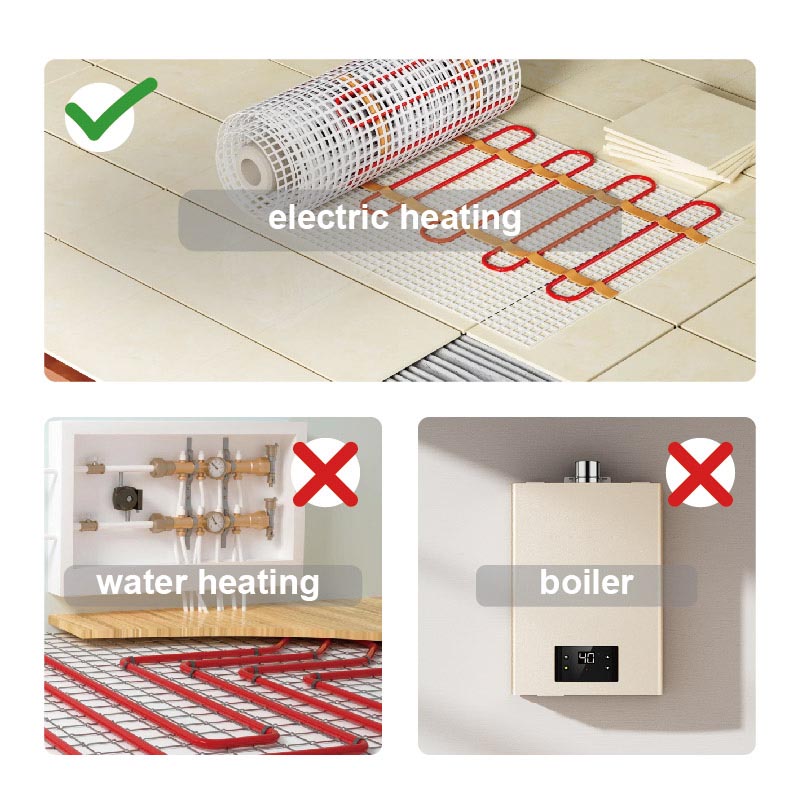 E-top electric heated thermostat