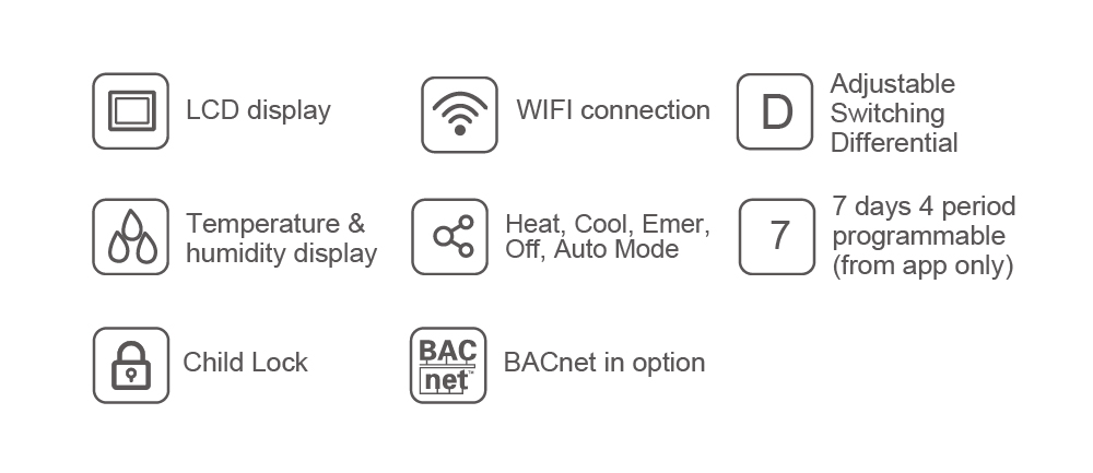 North American  heat pump thermostat 