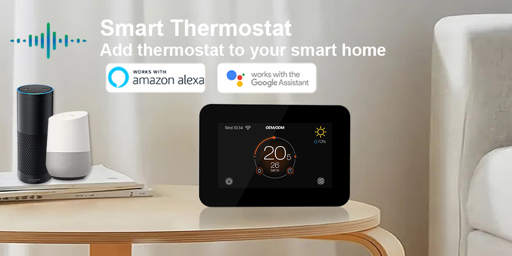 4.3&rdquo; TFT color touch thermostat with ultra