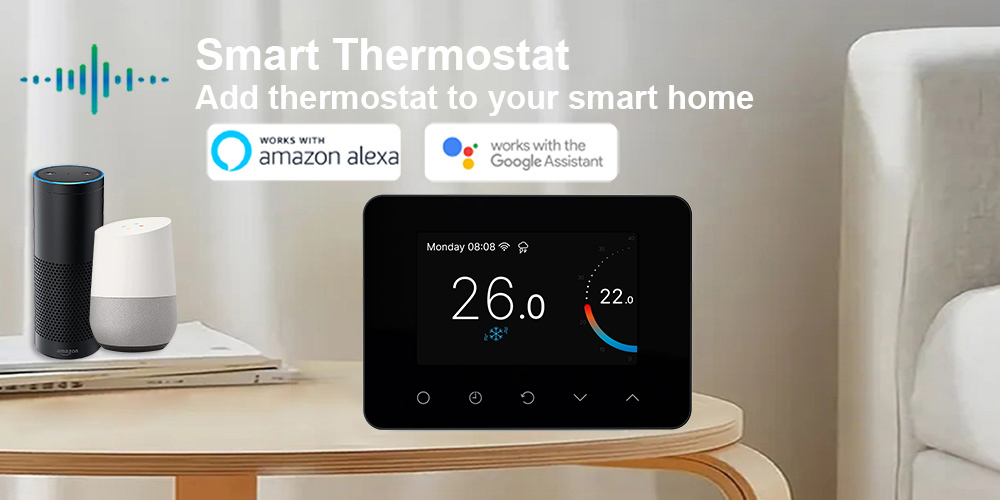 Programmable TFT touch thermostat