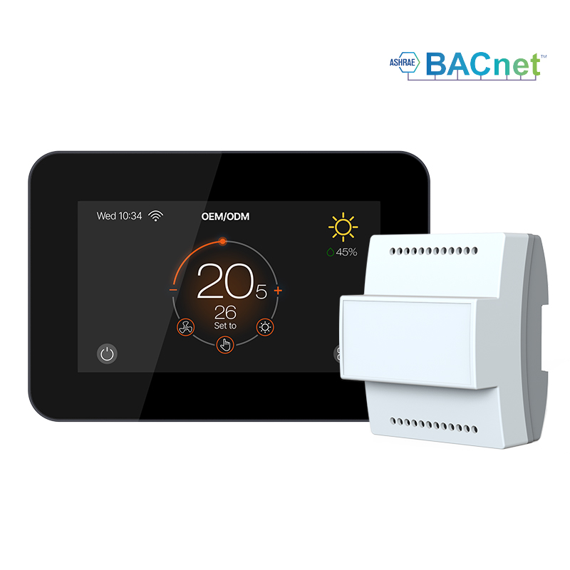 BACnet Enabled Fan Coil Unit Thermostat with WiFi and Modbus Support