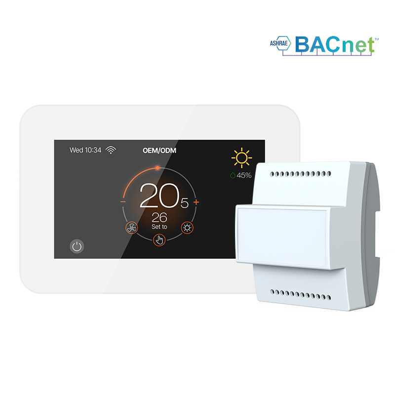 BACnet Enabled Fan Coil Unit Thermostat with WiFi and Modbus Support